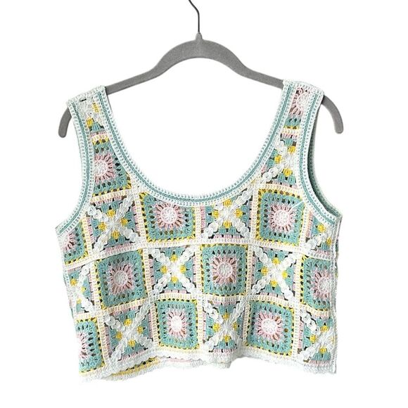 Kirious Los Angeles Crotchet Crop Tank Size M - Picture 2 of 4